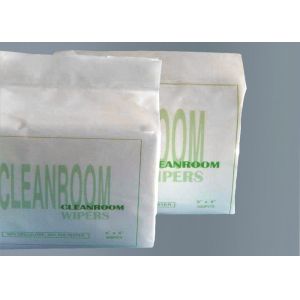 China Thin Flexible Cleanroom Wipes , Bathroom Cleaning Wipes Sturdy Solvent Compatibility on sale
