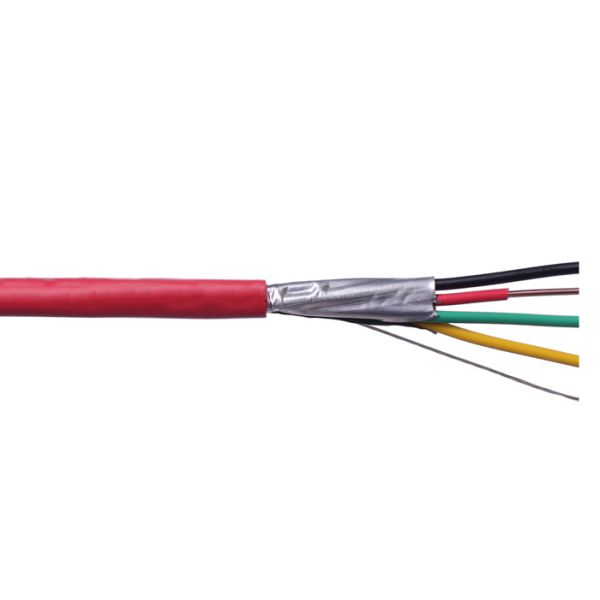 Buy 18AWG Shielded Fire Alarm Cable FPLR-CL2R  Solid Bare Copper UL Standard at wholesale prices