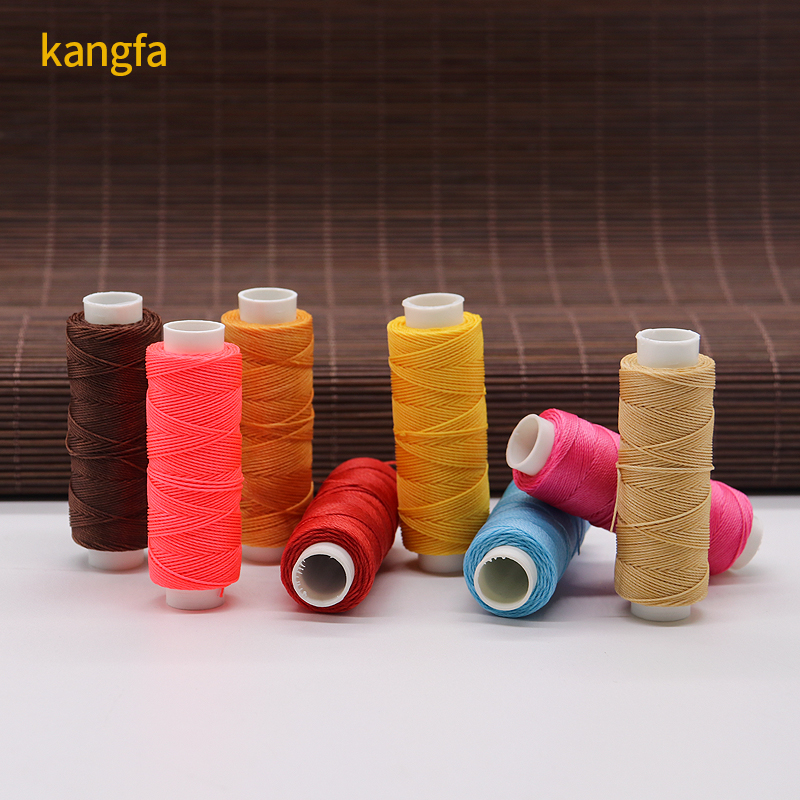 Hand-sewn Leather 9ply Round Waxed Thread 12g 100% Polyester Sewing Thread Spun Yarn Type