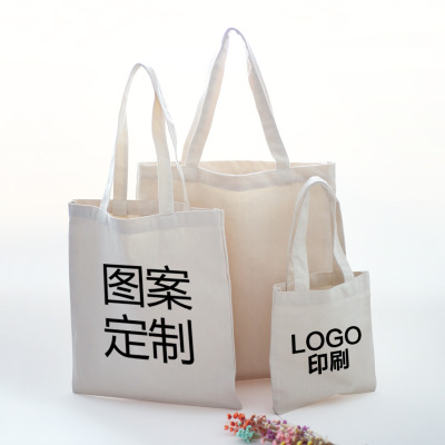 Factory OEM White color Nature Handbag Tote Cotton Bag Wholesale Custom Canvas Green Shopping Bags Shoulder Bag