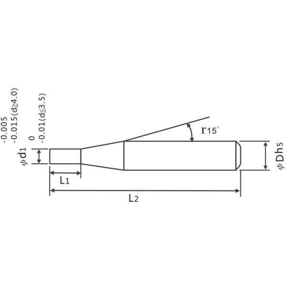 Tungsten Carbide 38 Degree Spiral Angle 4 Flute Flat Endmills for Steel