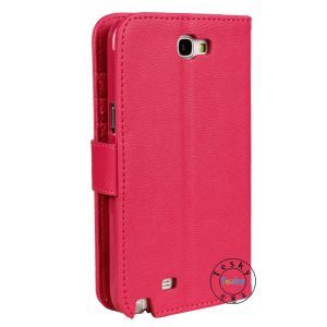 leather wallet cases for samsung note2 flip folio cases