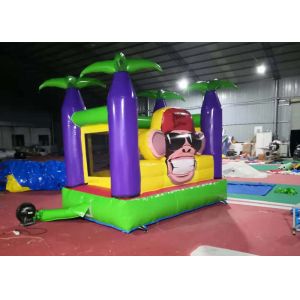 Quality Durable Bouncer Inflatable Jumper / Jungle Monkey Monkey Bounce House for sale