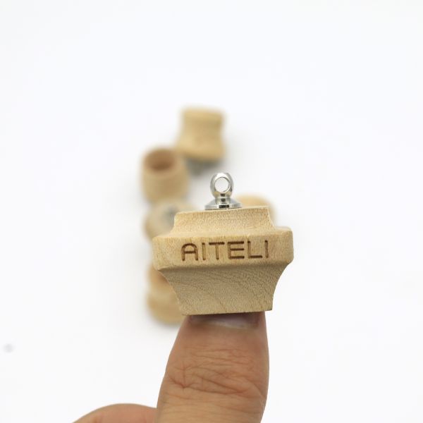 Wooded Perfume Bottle Lid For Car Hanging Perfume Lid Customization