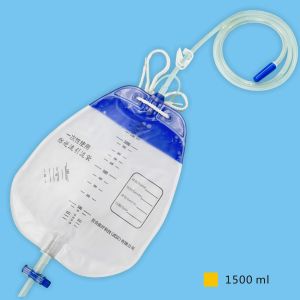 1500ml PVC Foley Catheter Urine Bag Urinary Drainage Bag 2000ml With Anti Reflux