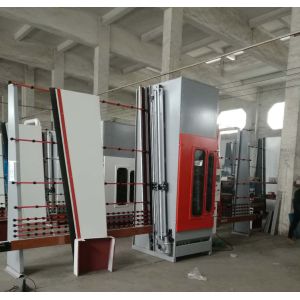 Vertical Structure Mirror Surface Glass Coating Sandblasting Machine for