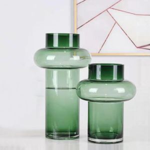 Green Transparent Decorative Crystal Flower Pots