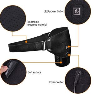 Graphene Electric Heated Shoulder Wrap USB Charging 55degree Temperature