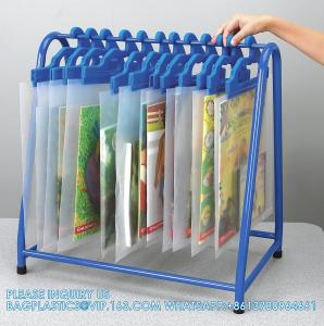 China Students bags, easy bag pack, Read-N-Go Book Bag Sturdy Snap Shut Hanging Plastic Bags Safely Send Home Assignments on sale
