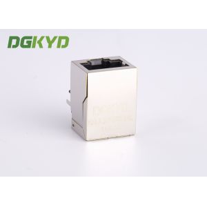 1 Port cat 6 RJ45 connector modules with internal transformers for Fiber Optic