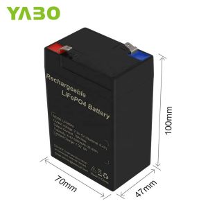 6Ah 6V Lifepo4 Deep Cycle Lithium Battery For Toys Bicycle Headlight Bumper Car