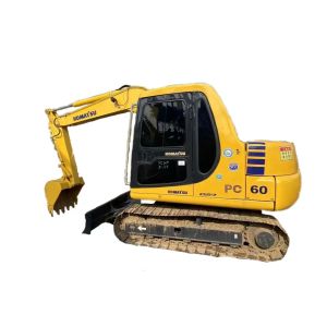 PC60 Used Komatsu Excavator 7030mm Height 3900mm Depth Crawler Mounted Excavator