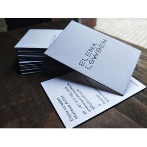 Quality Premium Letterpress Painted Edge Business Cards , Construction Business Cards for sale