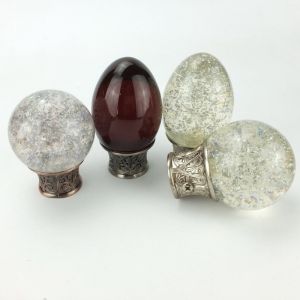 Oval Egg Crystal Head Family Double Tube Curtain Rods