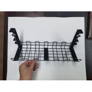 Streamline Your Workstation with Metal Under Desk Cable Tray Holder and Cable