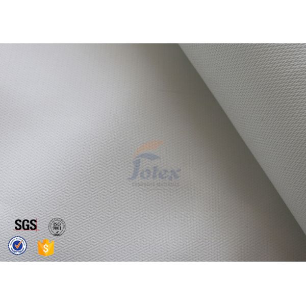 Buy White Silicone Fiberglass Fabric 490GSM Chemical Resistant Fire Blanket Cloth at wholesale prices