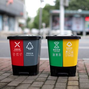 Two / Three Classification Dry Wet Dustbin For Wet And Dry Waste