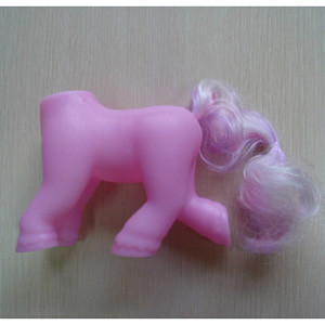 Cartoon plastic rotocasting horse toy parts