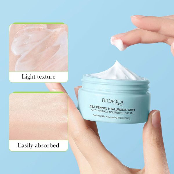 60g Hyaluronic Acid Moisturizer Facial Cream Brightening Anti Aging Wrinkle Remove Fine Lines Reduce