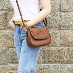 KKXIU Crossbody Bags for Women Hollow Purses with Adjustable Strap