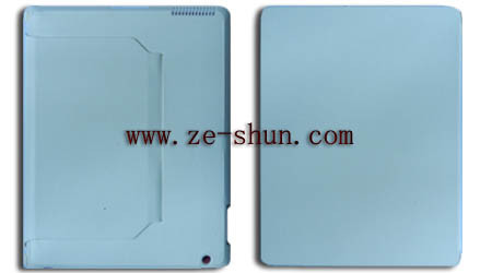 Standing type White / Light Blue Mobile PU Custom Cell Phone Covers For Ipad 2 /