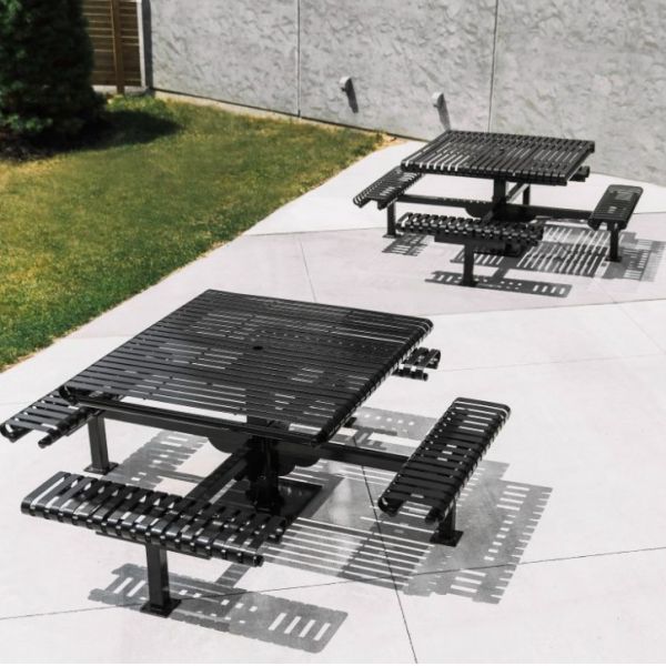 Patio Furniture Table Bench Chairs Outdoor Garden Metal Table Bench Furniture Patio Set