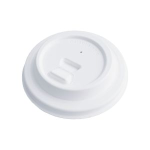Cup Lids, Cup Holder. White/Nature, Sugarcan Bagasse, Biodegradable and