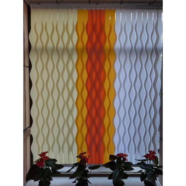 Buy Unique Vertical Interior Roller Blinds Looks Like Ripple Blinds at wholesale prices