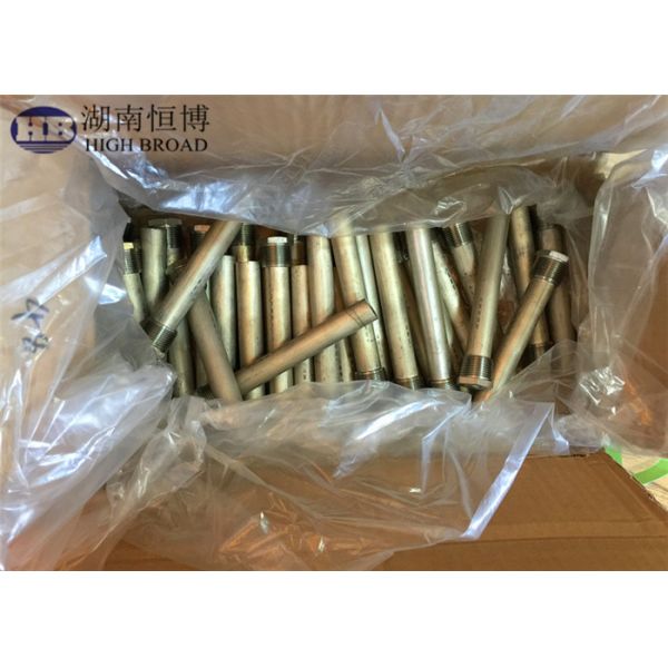 ASTM Water Heater Anode Rod With Diameters Ranging From 0.500" To 2.562" STEEL PLUG NPT 3/4" G3/4"