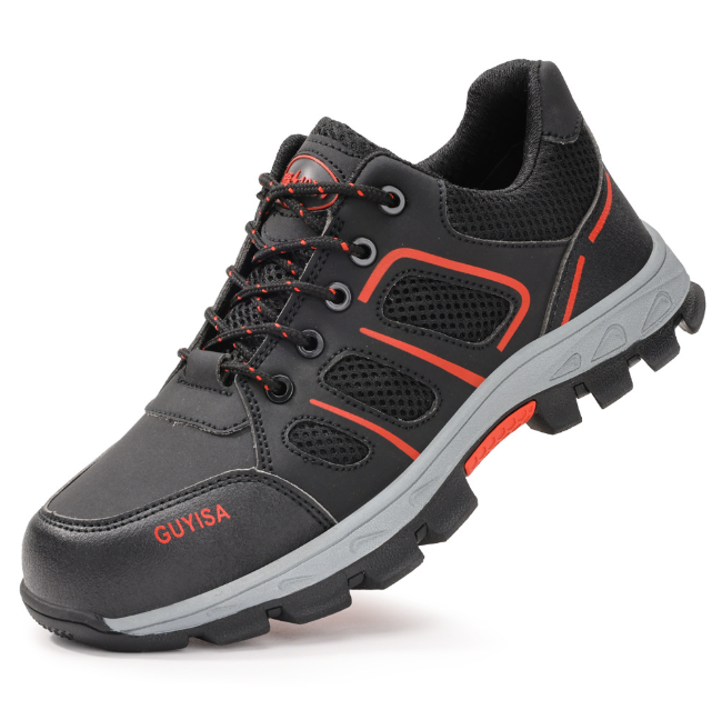 China Summer Men’s Insulated Safety Shoes Steel Toe Anti-Smash Anti-Puncture Work Boots Non-Slip Construction Shoes 10KV Electrical Insulation Protective Footwear on sale