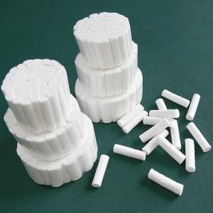 China 1.2cm Diameter White 1.2X3.8cm Cotton Dental Rolls on sale