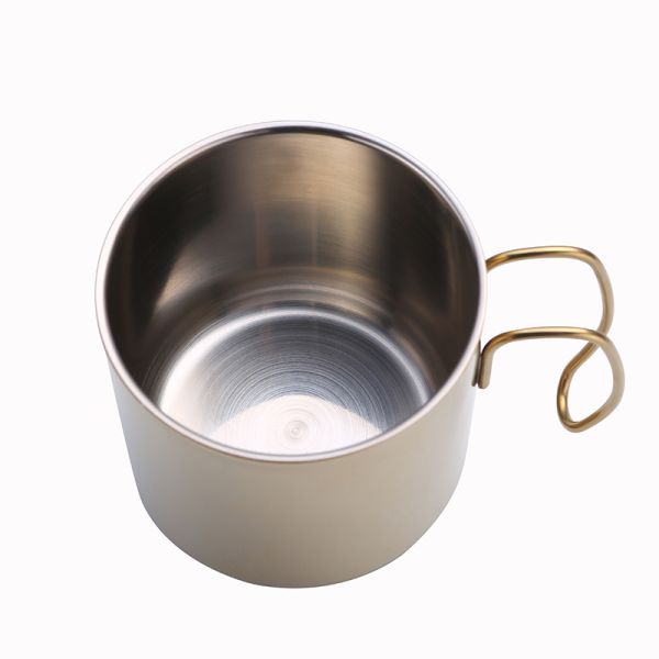 Beautful Gold Stainless Steel Travel Mug With Lid Customized Logo