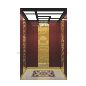 Floor PVC / Hairline Stainless Steel Elevator Cabin Decoration Car Design For