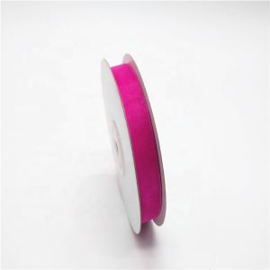 Multi Color Polyester Organza Ribbon Narrow Woven Technics Satin Edge