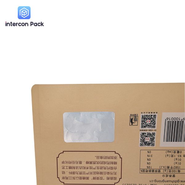 Resealable Paper Plastic Composite Bag Hot Pressing For Potato Chips Crisp