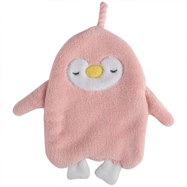 Buy Thickened Penguin Hanging Children Household Lovely Plush Hand Towel at wholesale prices