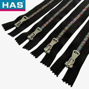 Colorful Gradient Metal Y - Teeth Closed End Zippers For Clothing Luggage