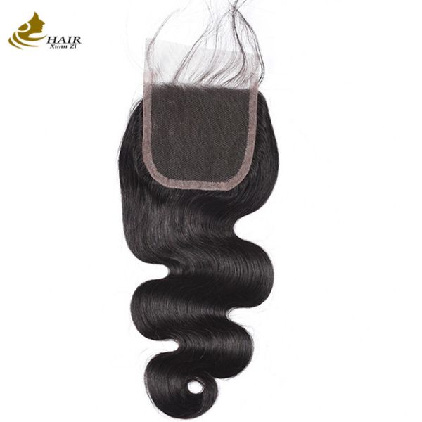 Buy Sale Best Quality Virgin Brazilian 9A Remy Body Wave Full Lace Frontal Closure 4x4 Human Hair at wholesale prices