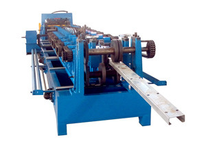 5.5KW C Shape Purlin Roll Forming Machine 10M/Min Hydraulic Cutting