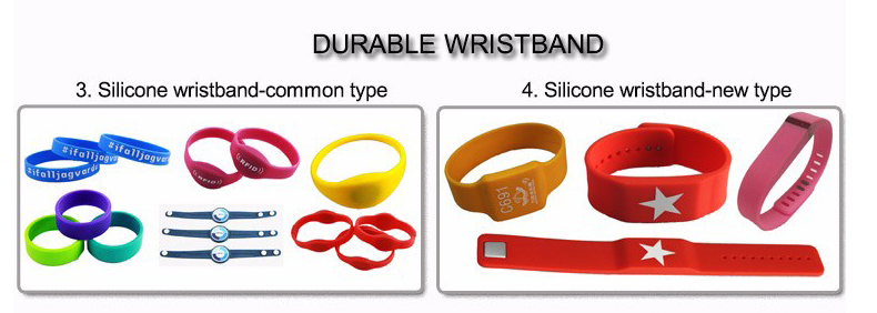 1k Band RFID Woven Fabric Wristbands S50 For Festival Wedding