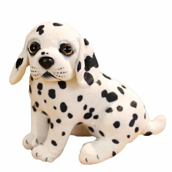 PP Cotton Filled Short Plush Simulation Dog Toy 20cm