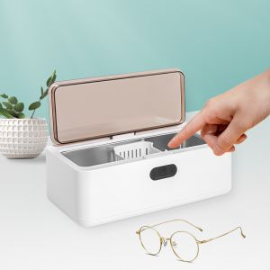 Mini Ultrasonic Washing Machine 450ml Portable Ultrasonic Glasses Cleaner
