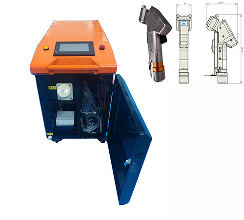 Buy Light Weight Portable Laser Cleaning Head With Touch Screen Digital Control at wholesale prices