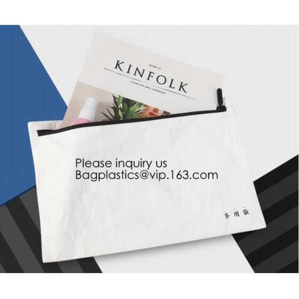 Waterproof Tyvek Paper File Bag Geometric Pattern Tyvek Bag For Document,File