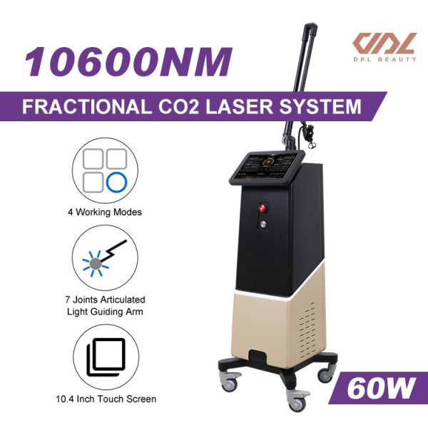ZGV13-02 Fractional CO2 RF Tube laser machine Private Laser black color salon beauty machine