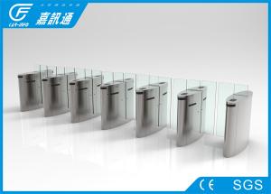 Quality Waist Height Retractable Flap Barrier , Public Security Flap Barrier System for sale