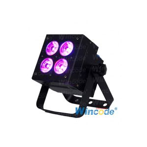 4×10W RGBW 4 in 1 LED Par Light, LED Flat Par Light, LED Uplight For Wedding Dj
