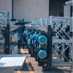 Outdoor Material Lift Construction Hoist Elevator Service SC200