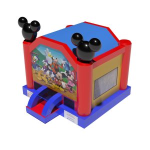 Quality Commercial Inflatable Bounce House With Mickey Mouse Patterns for sale