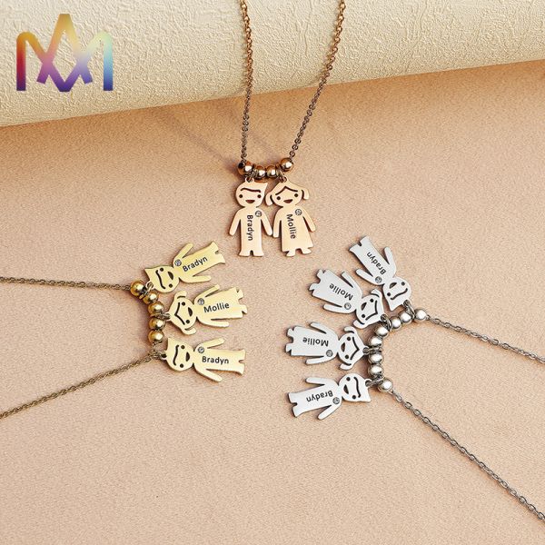 Engraved Nickel Free SS Family Name Necklace With 55CM Chain